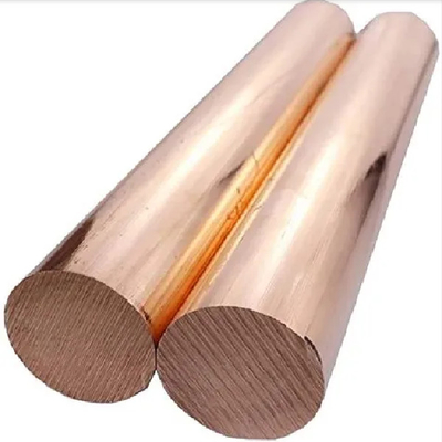 JIS H3250 C1100 ইলেকট্রিক্যাল ইঞ্জিনিয়ারিংয়ের জন্য খাঁটি তামার গোলাকার বার পোলিশ পৃষ্ঠ