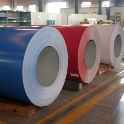 Cold Rolled Color Coated Steel Coil With Customized Thickness, Width, Zinc Coating And RAL Colors For Construction And Manufacturing Industries